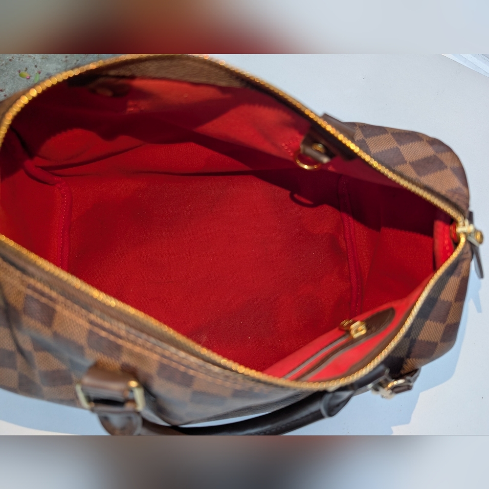 Louis Vuitton Brown Checkered Satchel - Picture 10 of 16